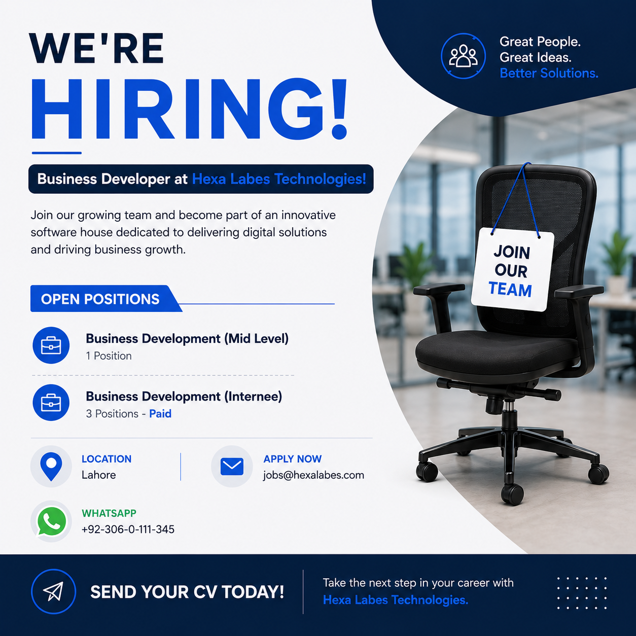 We're Hiring